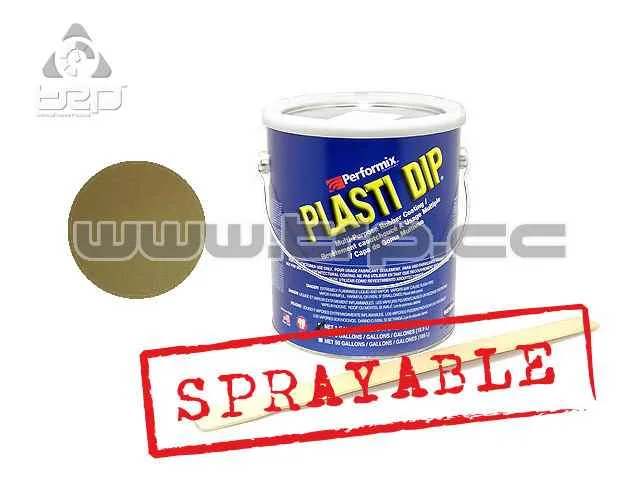Plastidip Efecto Acabado Brillo Metal Oro (3Kg/3.78L) Sprayable