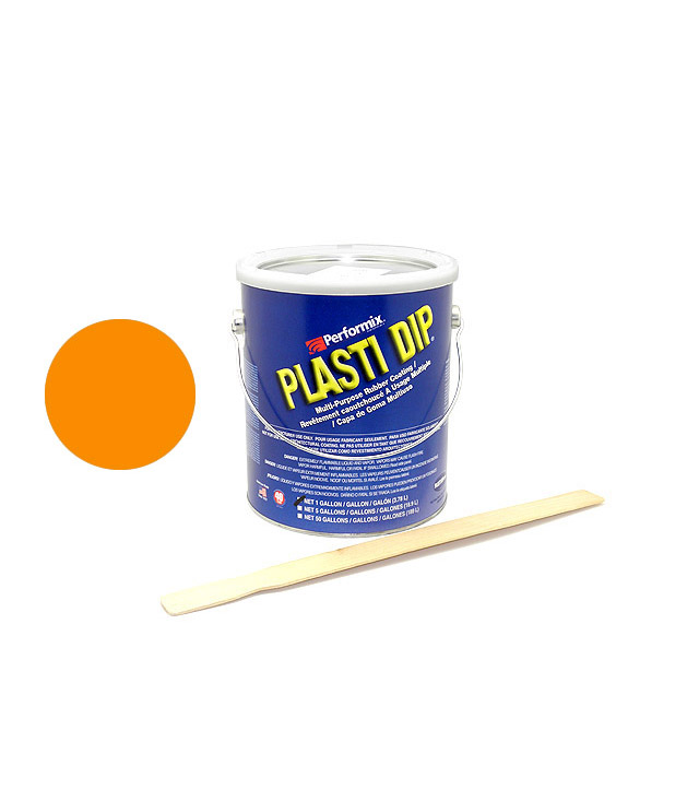 Plastidip Goma Líquida Naranja Mate (3Kg/3.78L) formato USA    