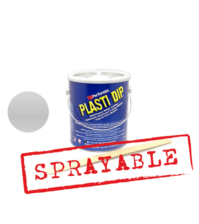 Plastidip Efecto Acabado Brillo Metal Plata (3Kg/3.78L) Sprayab